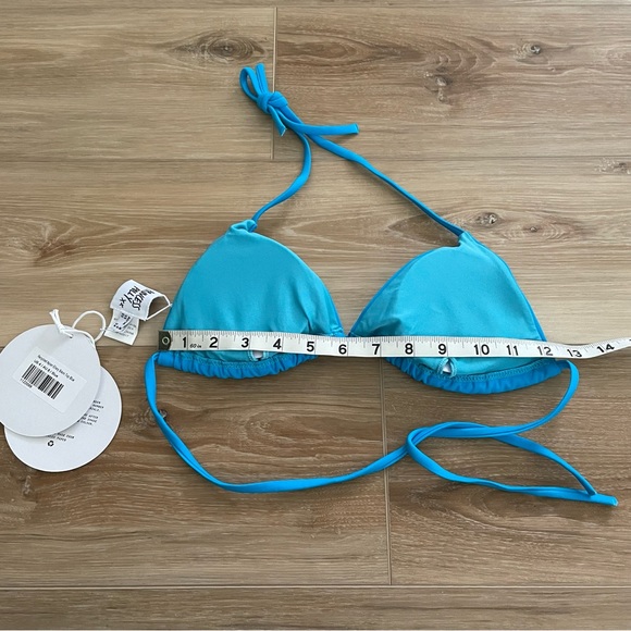 Princess Polly Ellery Bikini Top Blue sz 4 - Picture 3 of 5